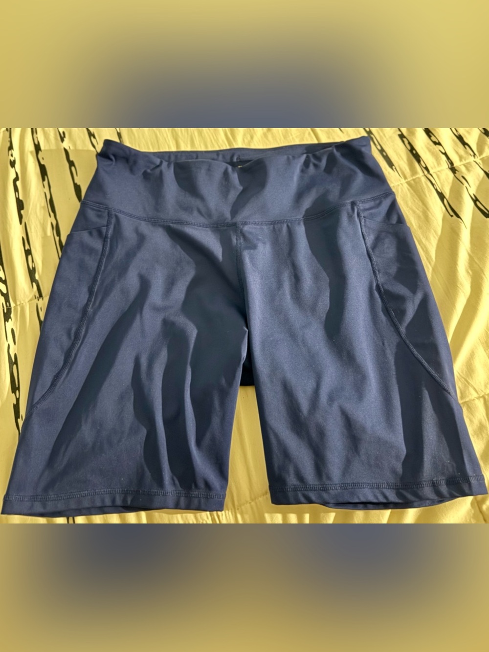 ID Ideology Navy Blue 10” Athletic Biker Shorts; Large